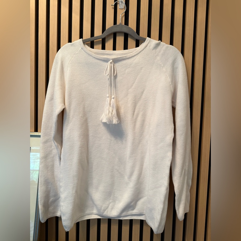 NWT - Burgess Elegant Cream Knit Top
